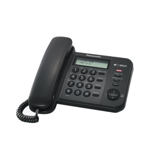 Panasonic KXTS-560 Black Corded Landline Phone LCD Display